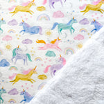 Cobijita para bebé  - Unicornios (90x75cm)