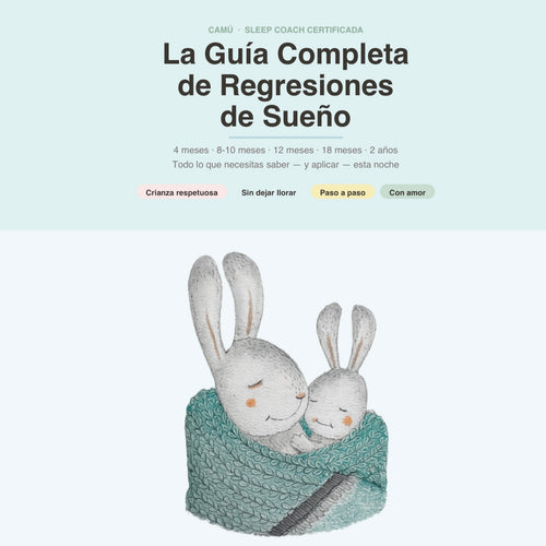 La Guía Completa de Regresiones de Sueño 4 meses · 8-10 meses · 12 meses · 18 meses · 2 años - Camú
