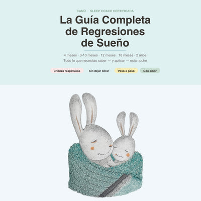 La Guía Completa de Regresiones de Sueño 4 meses · 8-10 meses · 12 meses · 18 meses · 2 años - Camú