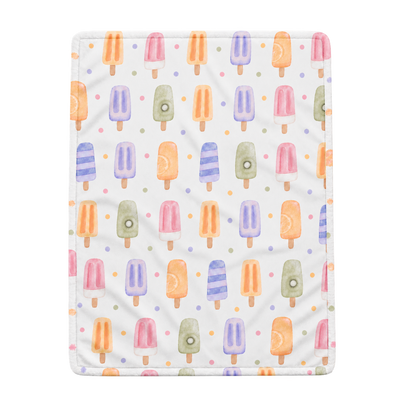 Cobijita Premium Ilustrada a mano para bebé - Paletas (90x75cm)