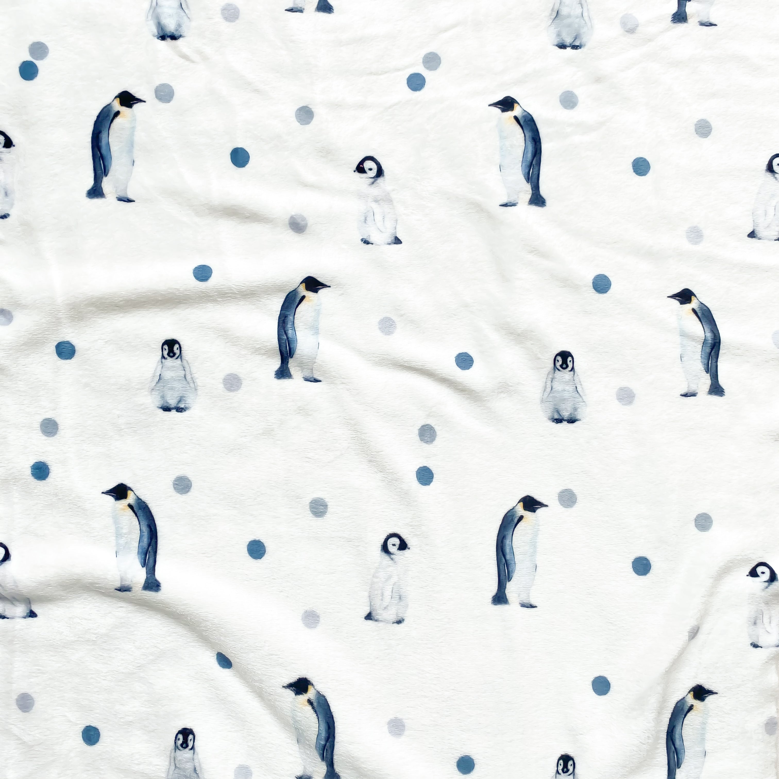 Cobijita Premium para bebé - Pingüinitos (90x75cm)