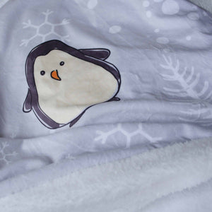 Cobijita para bebé - Pinguinitos (90x75cm)